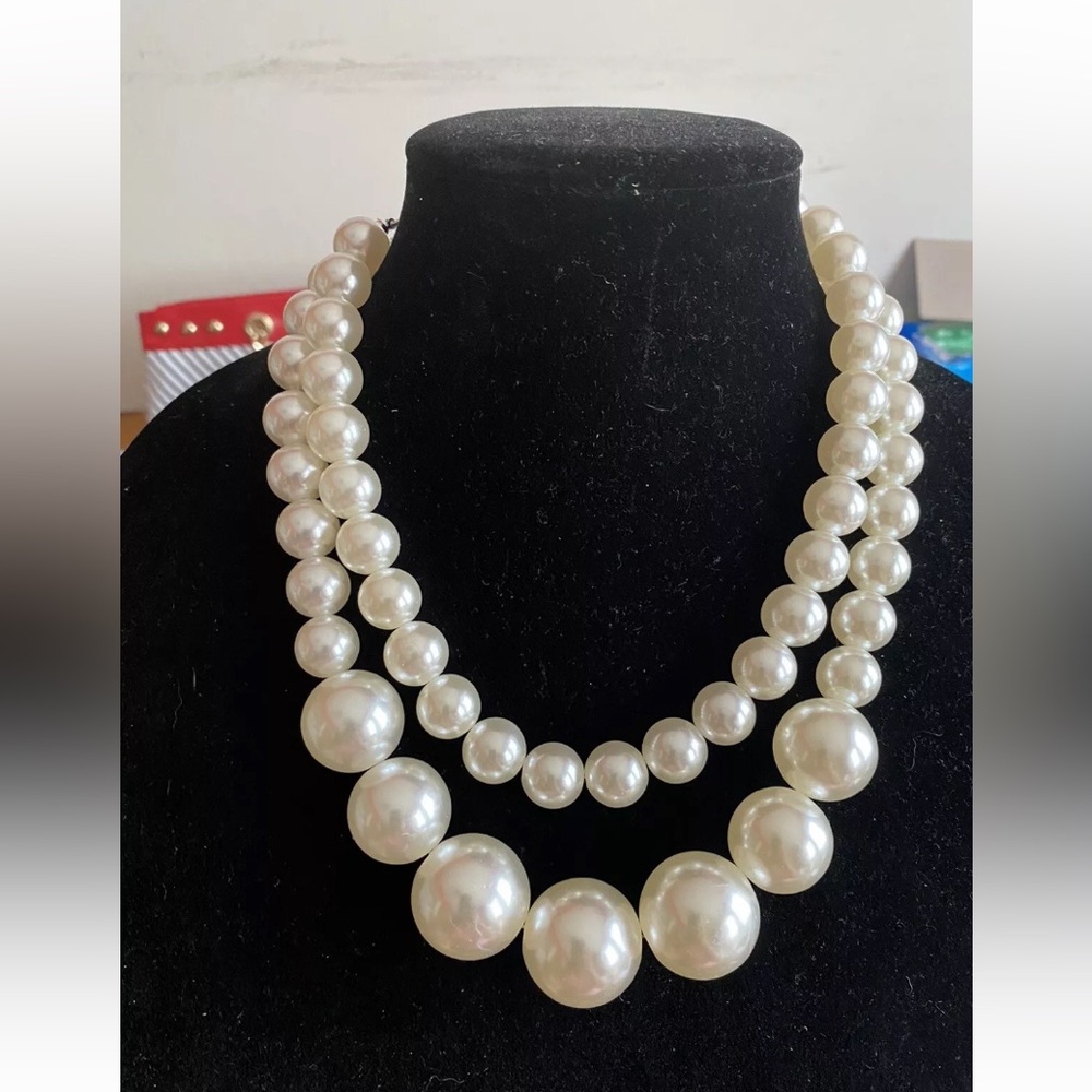 Faux Pearl Stack Necklaces brand new